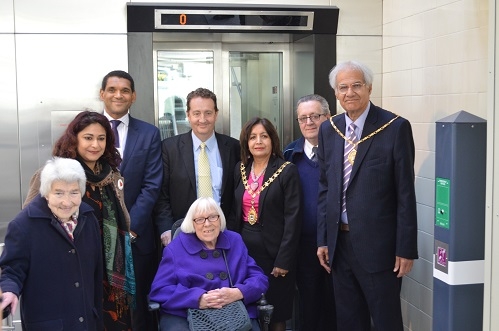 First incline lift opens on London Underground at Greenford Station image